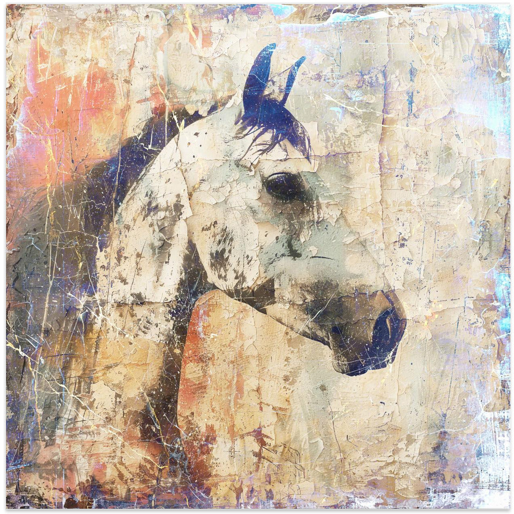 Wall art Horse Vintage Art Illustration 04