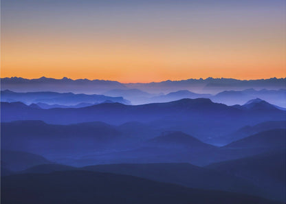Artwork Misty Mountains48X36inches- Unframed