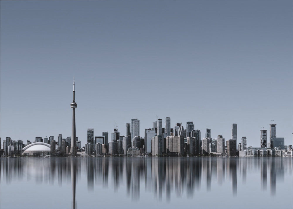 Toronto Skyline-Wall Art Gallery Wrapped (Ready to Hang)-48X36inches