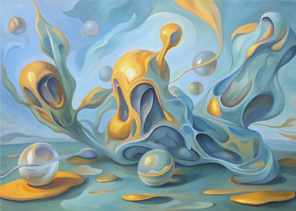 Artwork Liquid Dreamscape48X36inches- Unframed