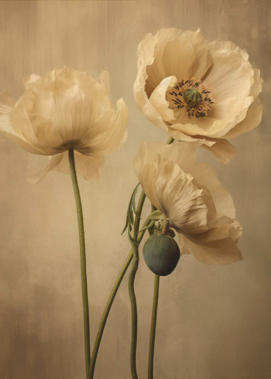  Poppies 24 Wall Artwork Gallery Wrapped (Ready to Hang)
