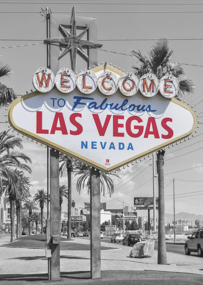 Wall art LAS VEGAS Sign - colorkey