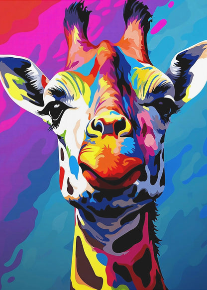 Wall art Giraffe Pop Art