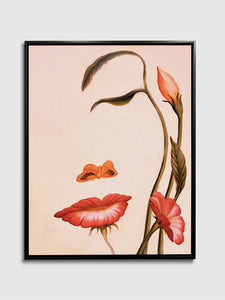 Abstract Flower Face Fine Art Canvas 3648-015