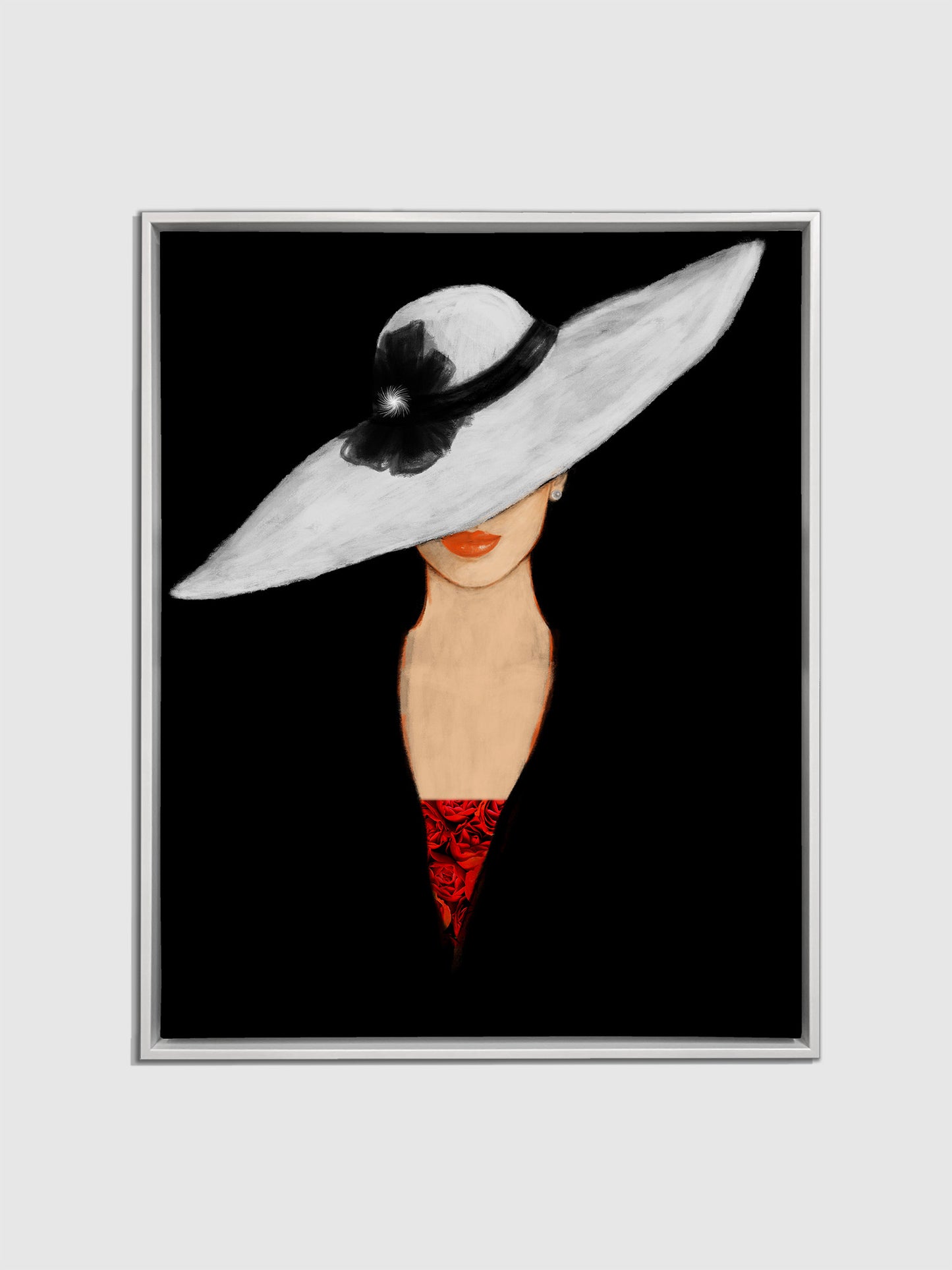 Fine Art- Canvas Print The hat-Wall art