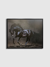 Black Majestic Horse - Wildlife Canvas Art - Diamond varnish