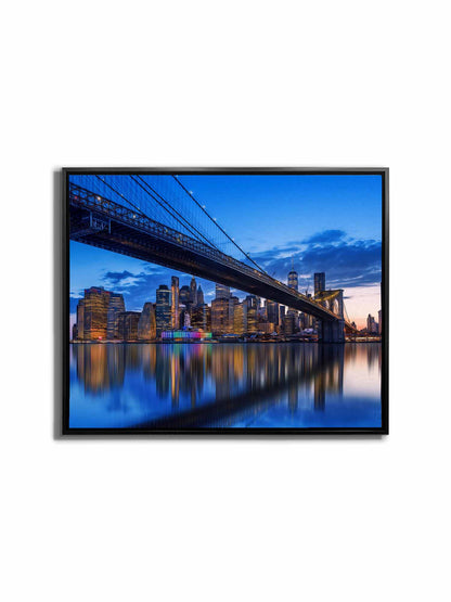 Wall Art-Stylized NYC Bridge Skyline-Canvas Print