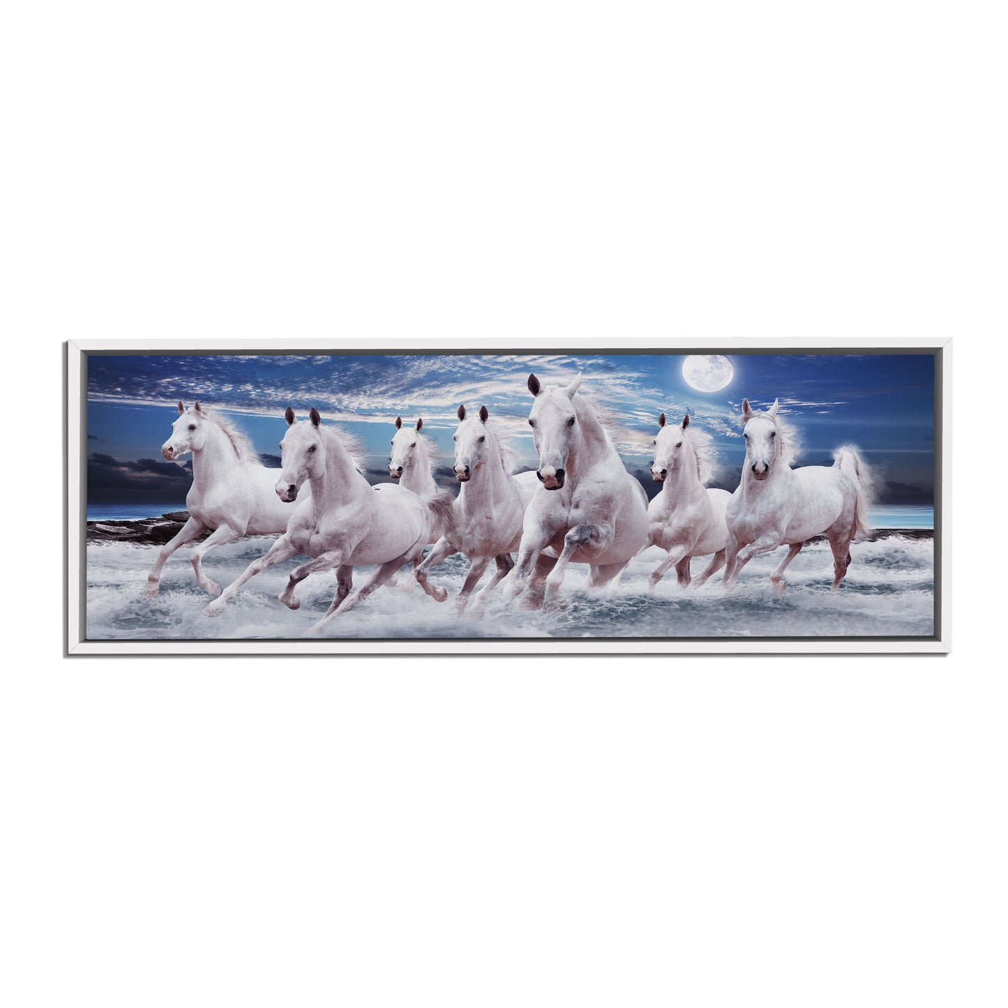 The 7 horses of good luck- Animal Print Canvas- Fine Art Canvas-