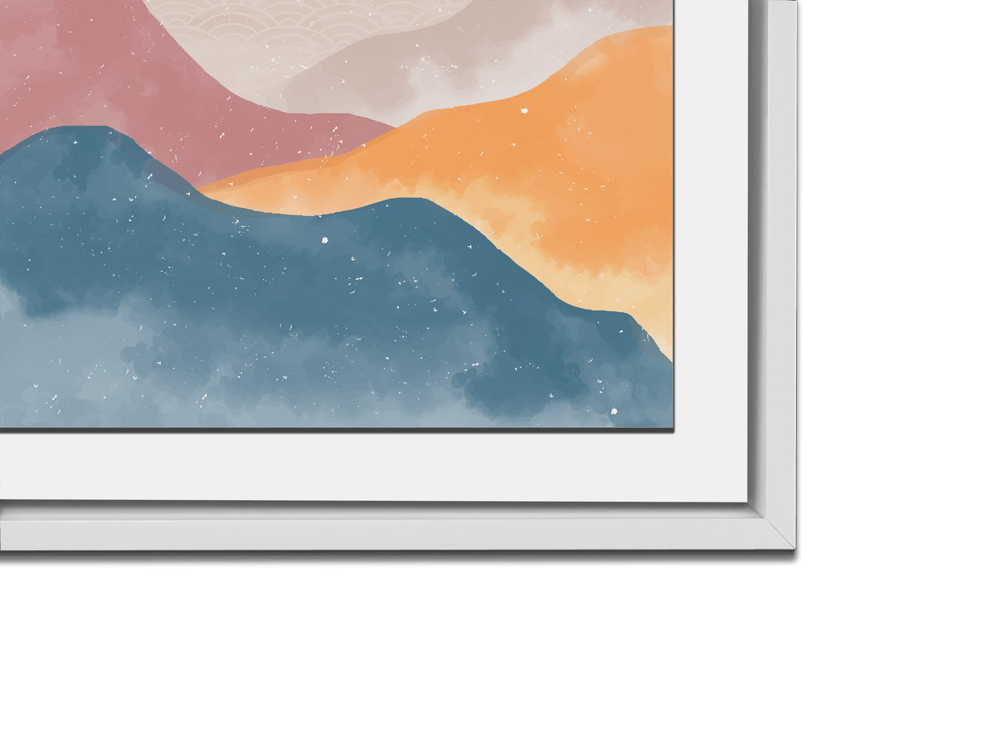 4 Scene Landscape Canvas - Abstract minimalism art- Large Wall Decor-RGB varnish