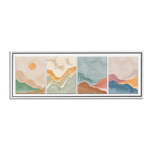 4 Scene Landscape Canvas - Abstract minimalism art- Large Wall Decor-RGB varnish