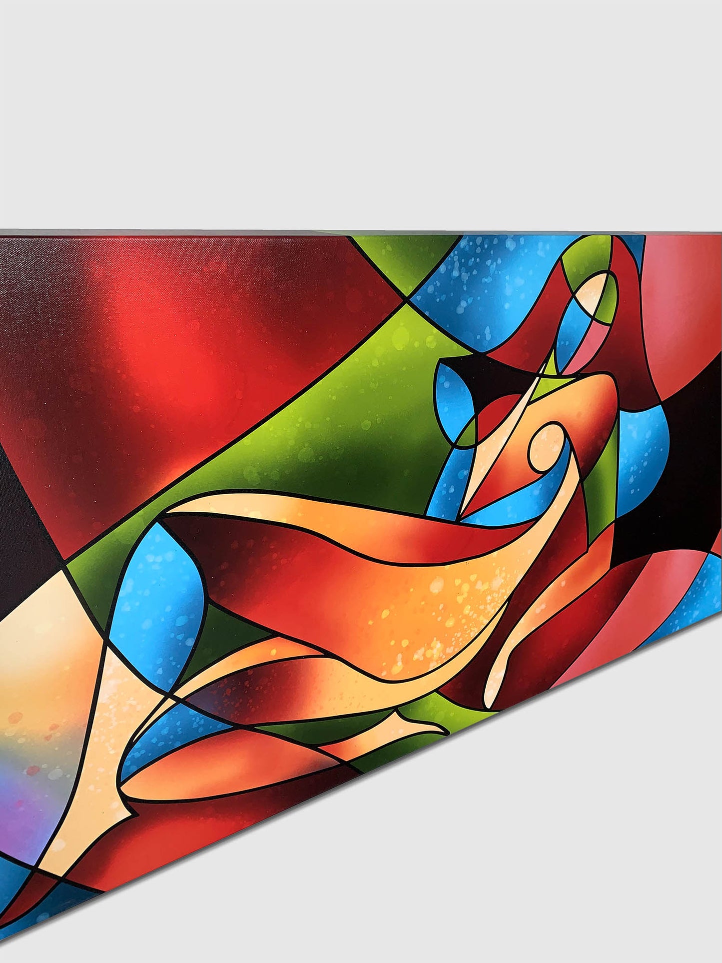 Abstract female strokes - Fine Art Canvas-Large Wall Decor-RGB varnish
