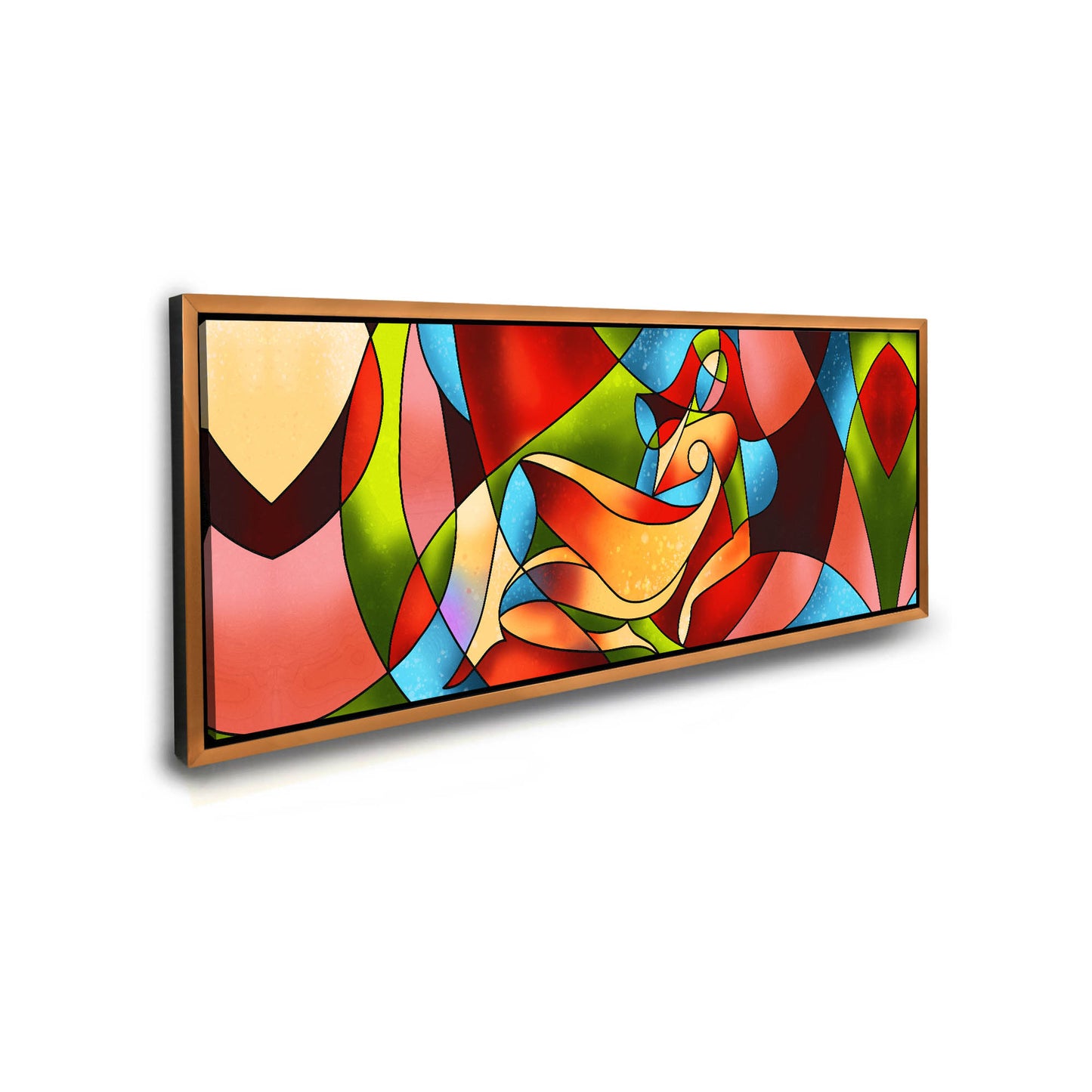 Abstract female strokes - Fine Art Canvas-Large Wall Decor-RGB varnish