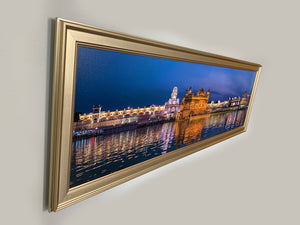 Canvas Print of the Golden Temple -Wall Decor Skyline- RGB varnish  #7224-049