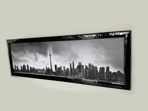 Limited Edition Black and White Framed Canvas of Toronto 7224-048
