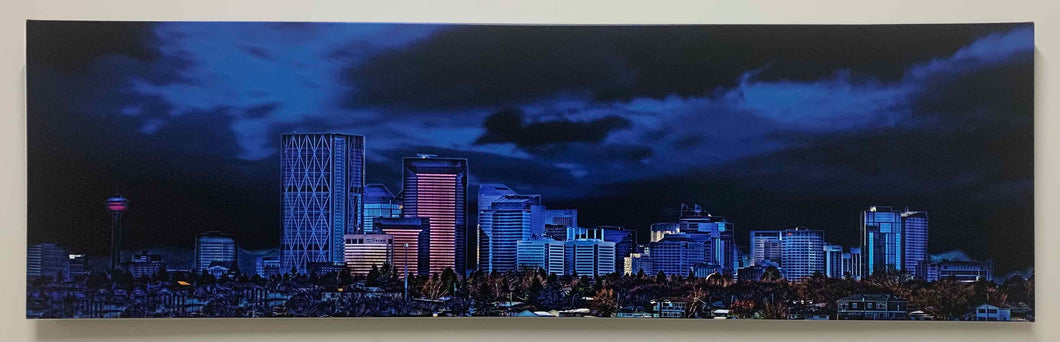 Canvas Print-Calgary in Blue-Wall Art