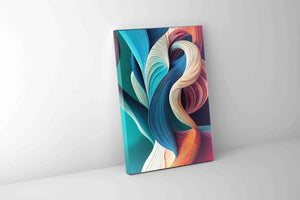 Canvas Abstract mix color-wall art