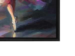 Canvas print Elegant Dancer Impasto- Fine Art - Wal Decor