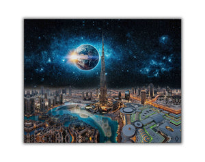 Dubai Concept City 48" x 36" Fine Art 4836-031