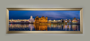 Canvas Print of the Golden Temple -Wall Decor Skyline- RGB varnish  #7224-049